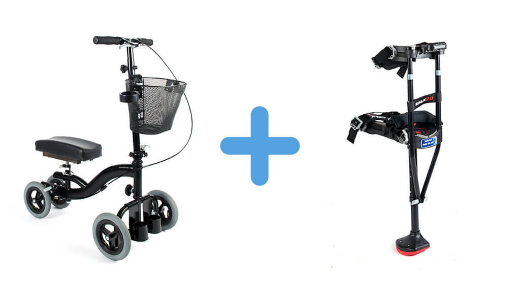 Knee Scooter + Iwalk3.0 Combo Knee Scooters